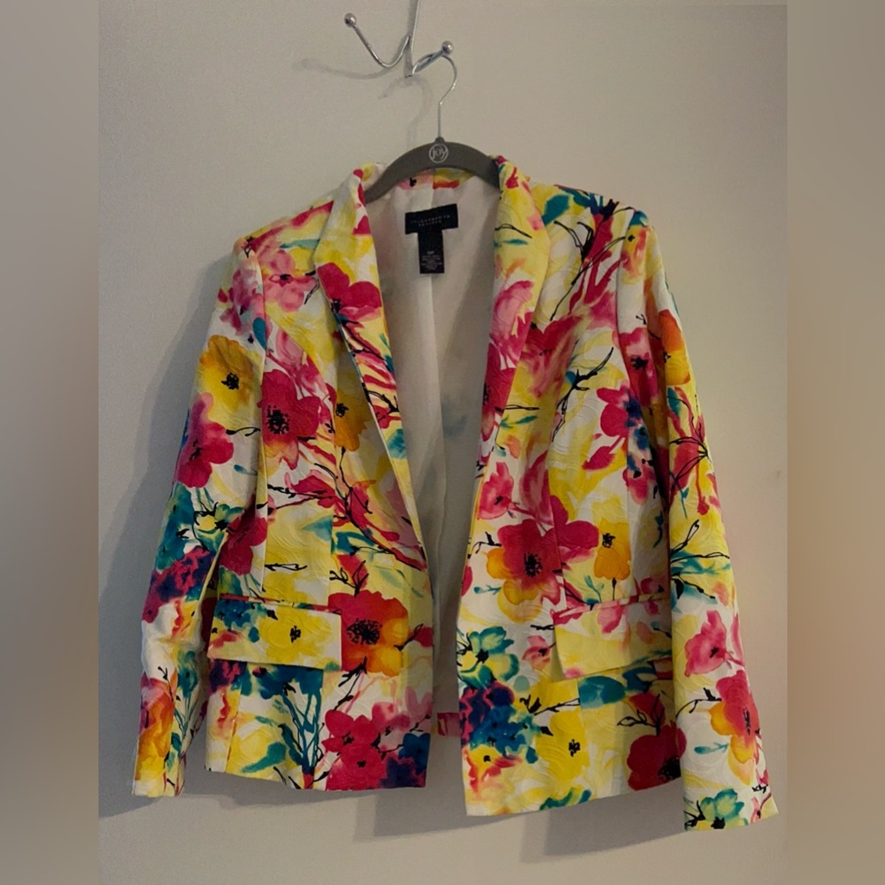 Investments Petites Floral Blazer